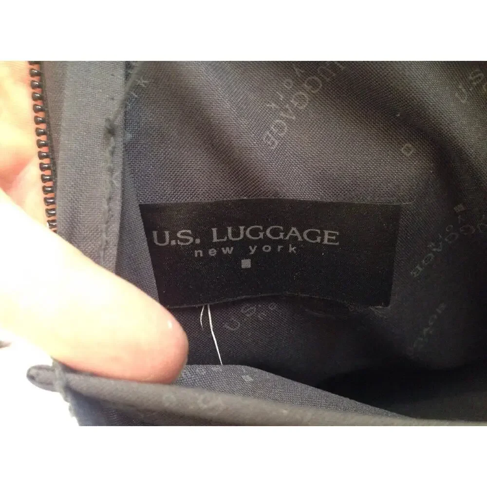 US Luggage New York Black Expandable Carry On Laptop Briefcase Attache Bag 13x16